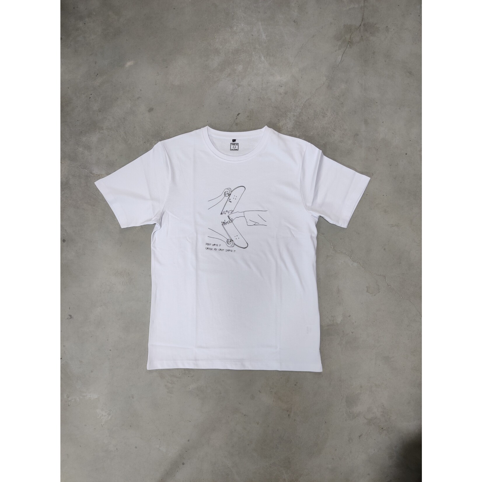 JEAN JAQUES Jean Jaques - Can't Skate Tee White