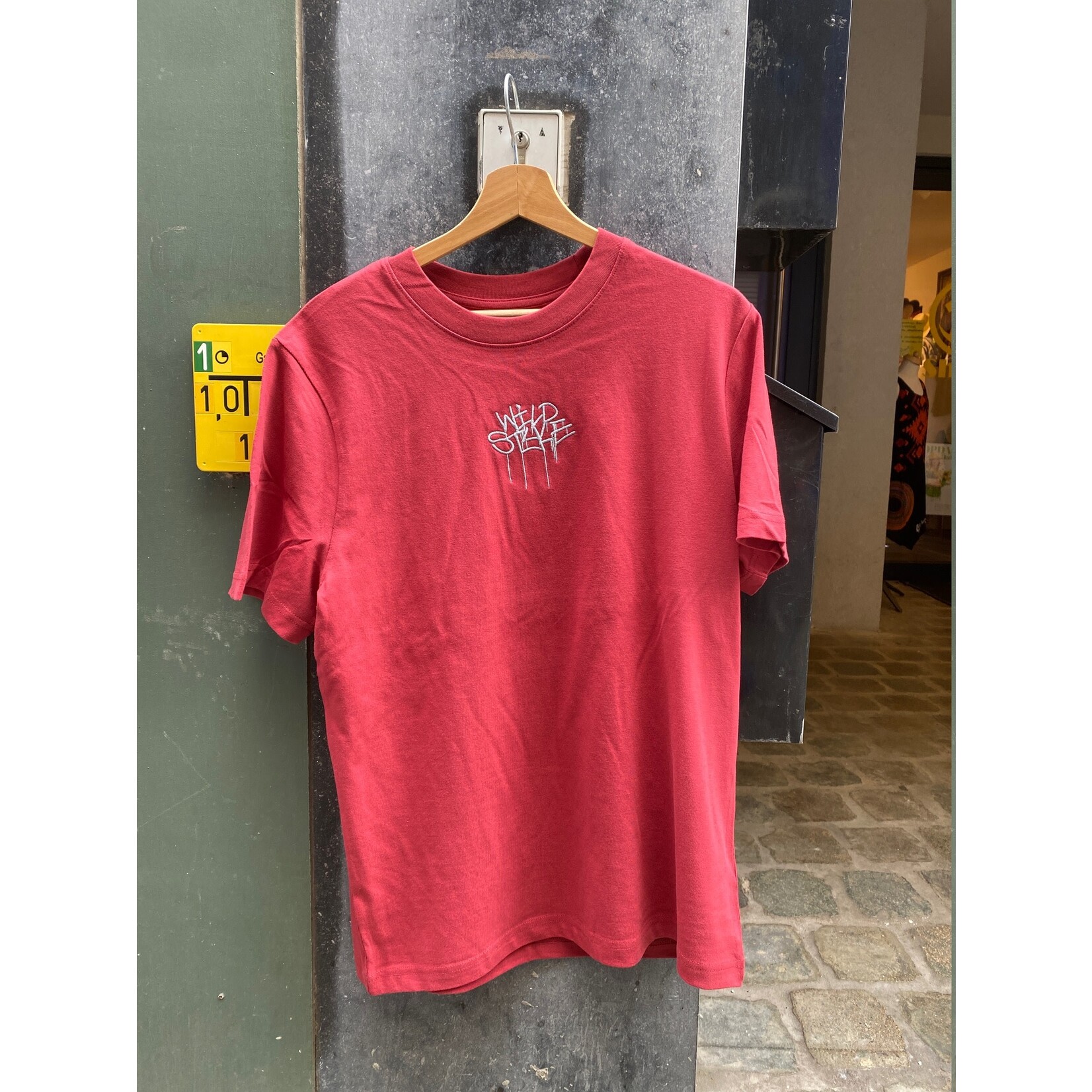 WILD STYLE WILD STYLE Embroided Logo T-Shirt Blood