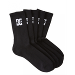 DC DC shoes Crew Sock  5 pack Black 40-45