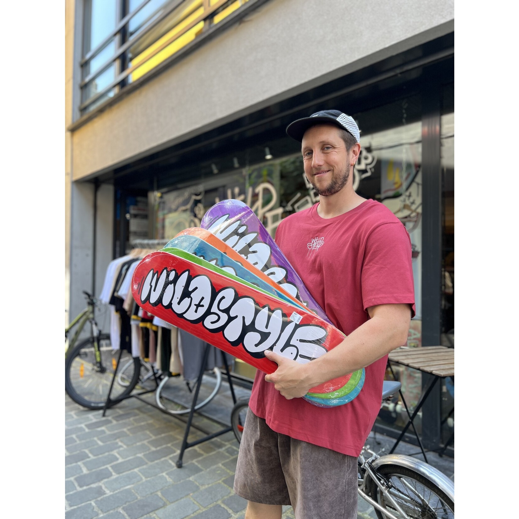 WILD STYLE WILD STYLE THROW SHOPDECK MULTICOLOR  8.25 + LOGO GRIP