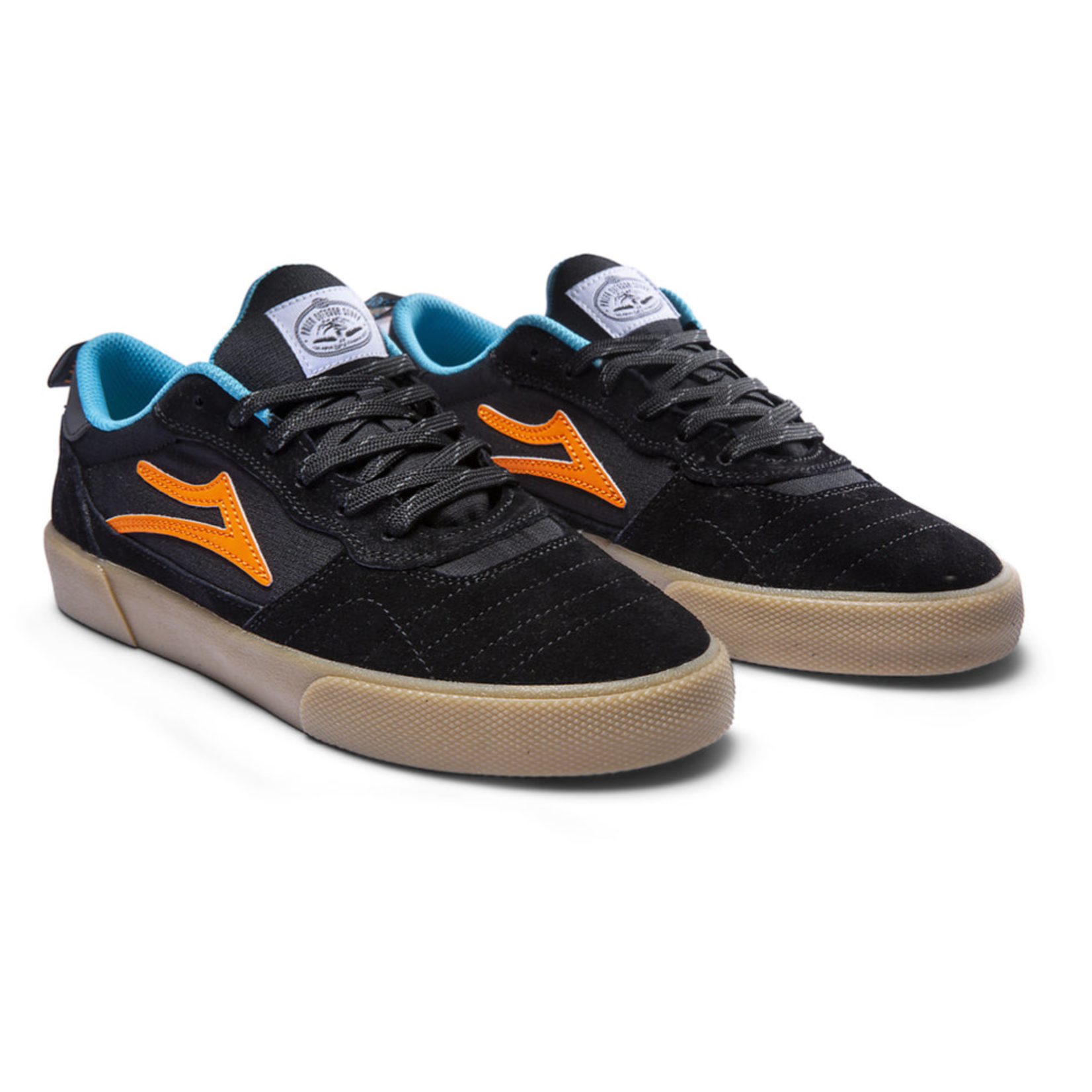 LAKAI LAKAI CAMBRIDGE BLACK MULTI SUEDE
