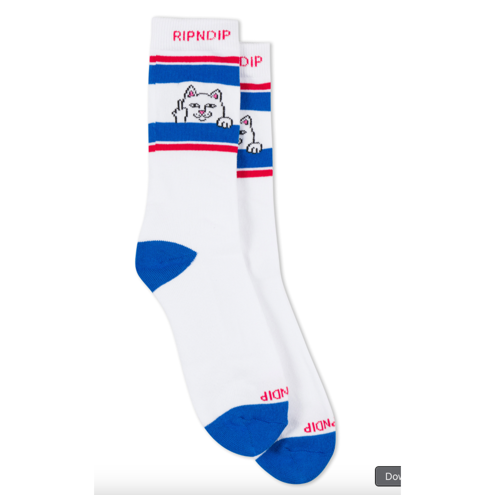 RIPNDIP RIPNDIP - PEEKING nermal Sock White