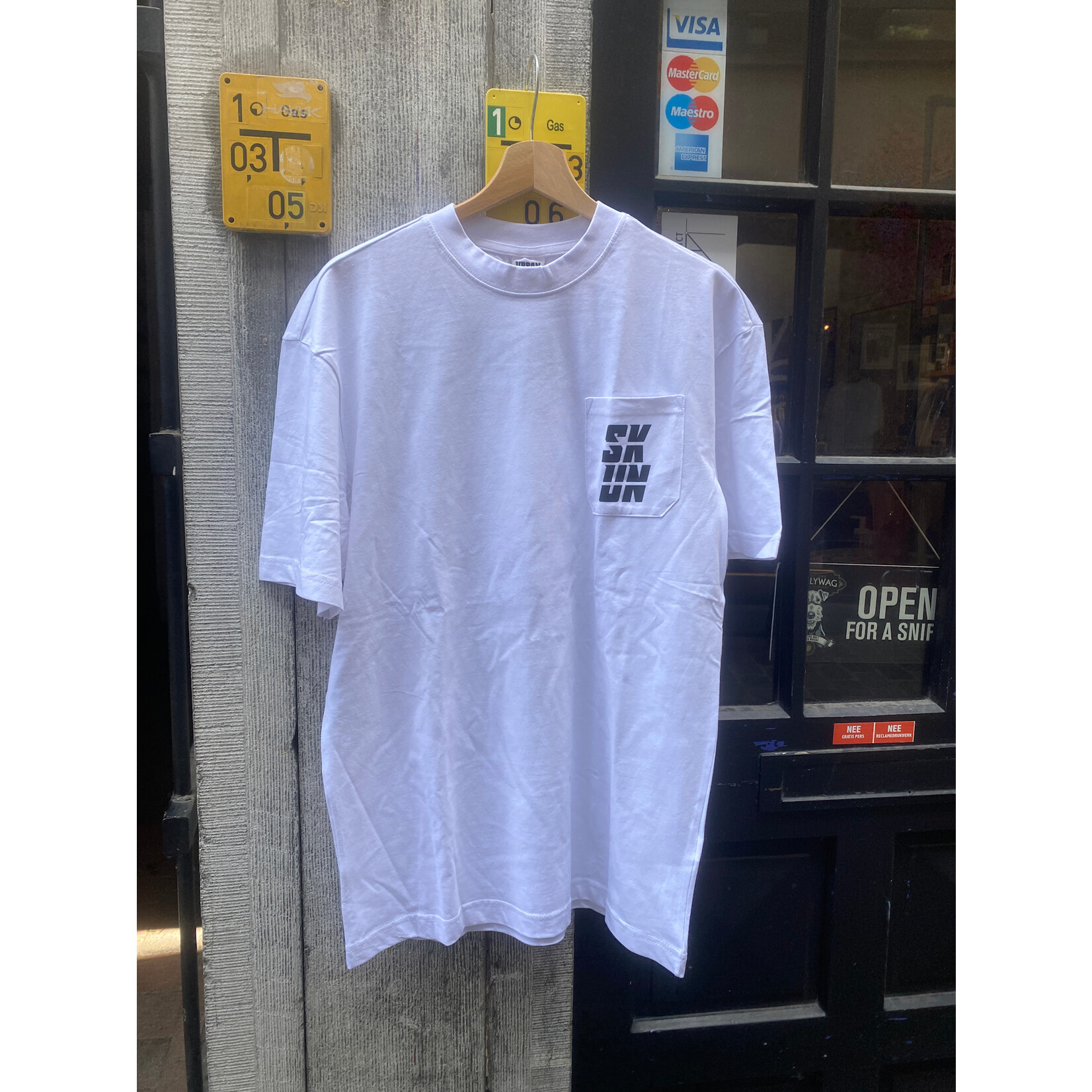 SKUN grocery cart Tee White
