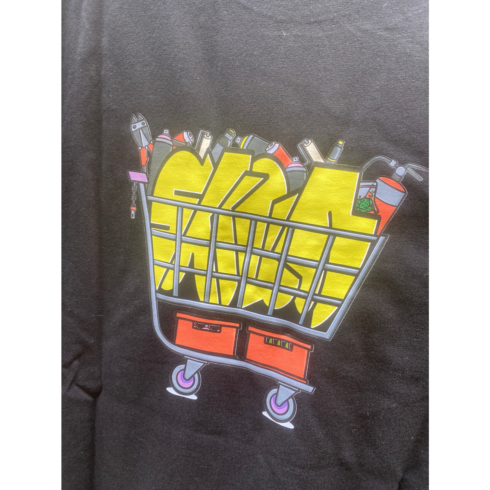 SKUN grocery cart Tee Black
