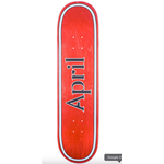 APRIL April OG Logo Skateboard Deck Red 8.375