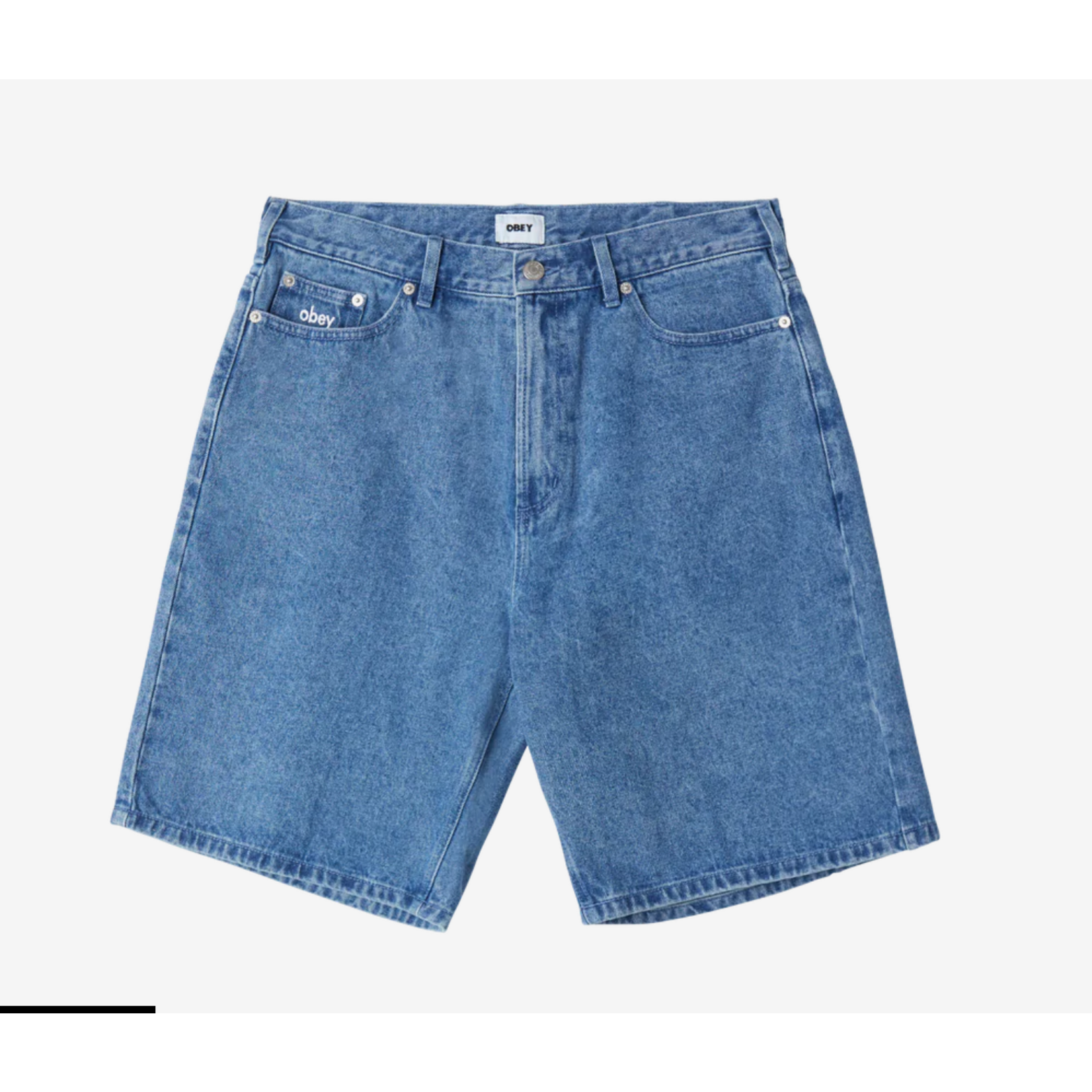OBEY OBEY BigWig Baggy Denim short - Light Indigo