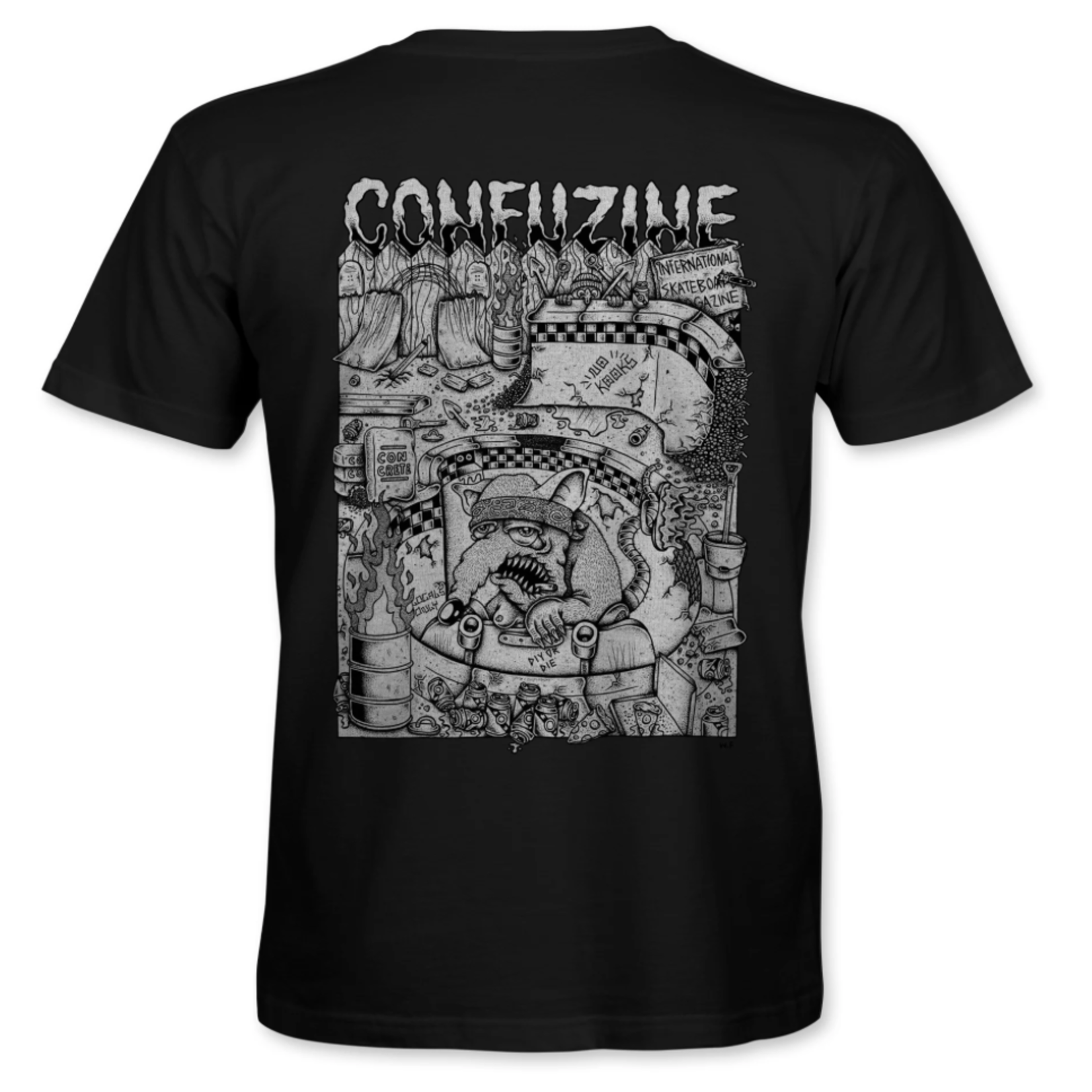 CONFUSION CONFUSION Backyard DIY Tee Black