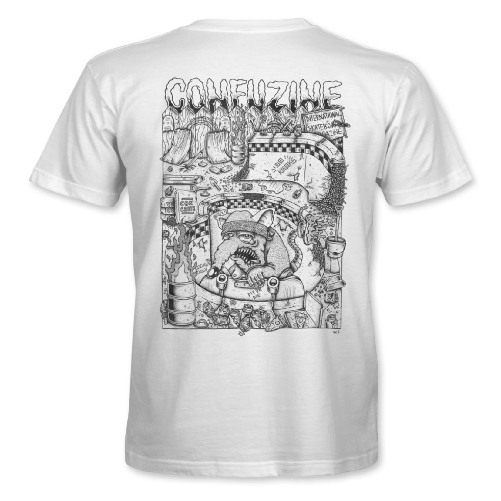 CONFUSION CONFUSION Backyard DIY Tee WHITE
