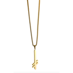 Deathwish Gang Logo Gold Necklace Gold