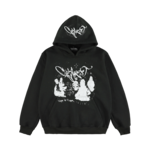 KEEP IT CLEAN KEEP IT CLEAN Grunge Hoodie Black