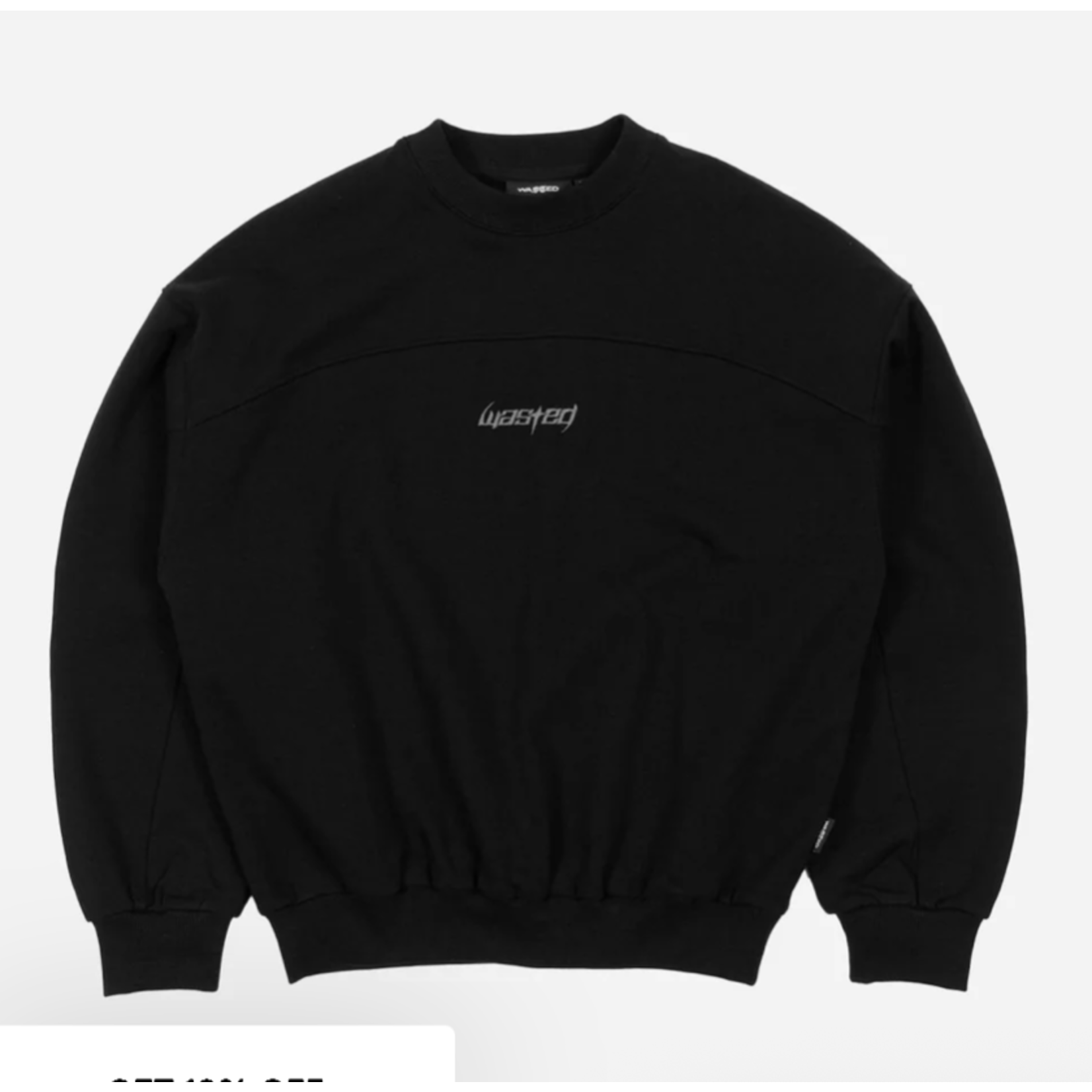 WASTED PARIS WASTED PARIS SWITCHBLADE CREWNECK BLACK