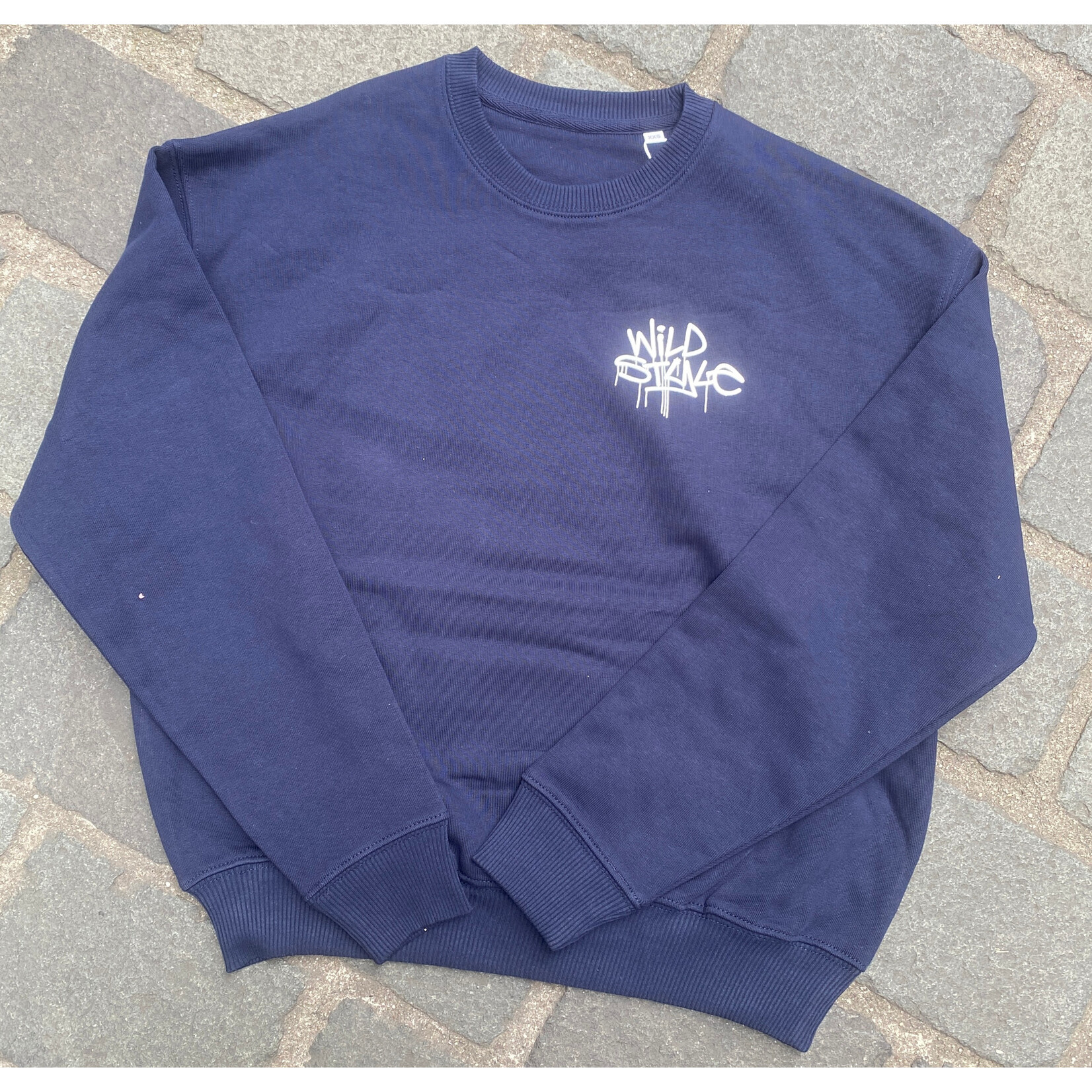 WILD STYLE WILD STYLE CREWNECK SMALL LOGO NAVY
