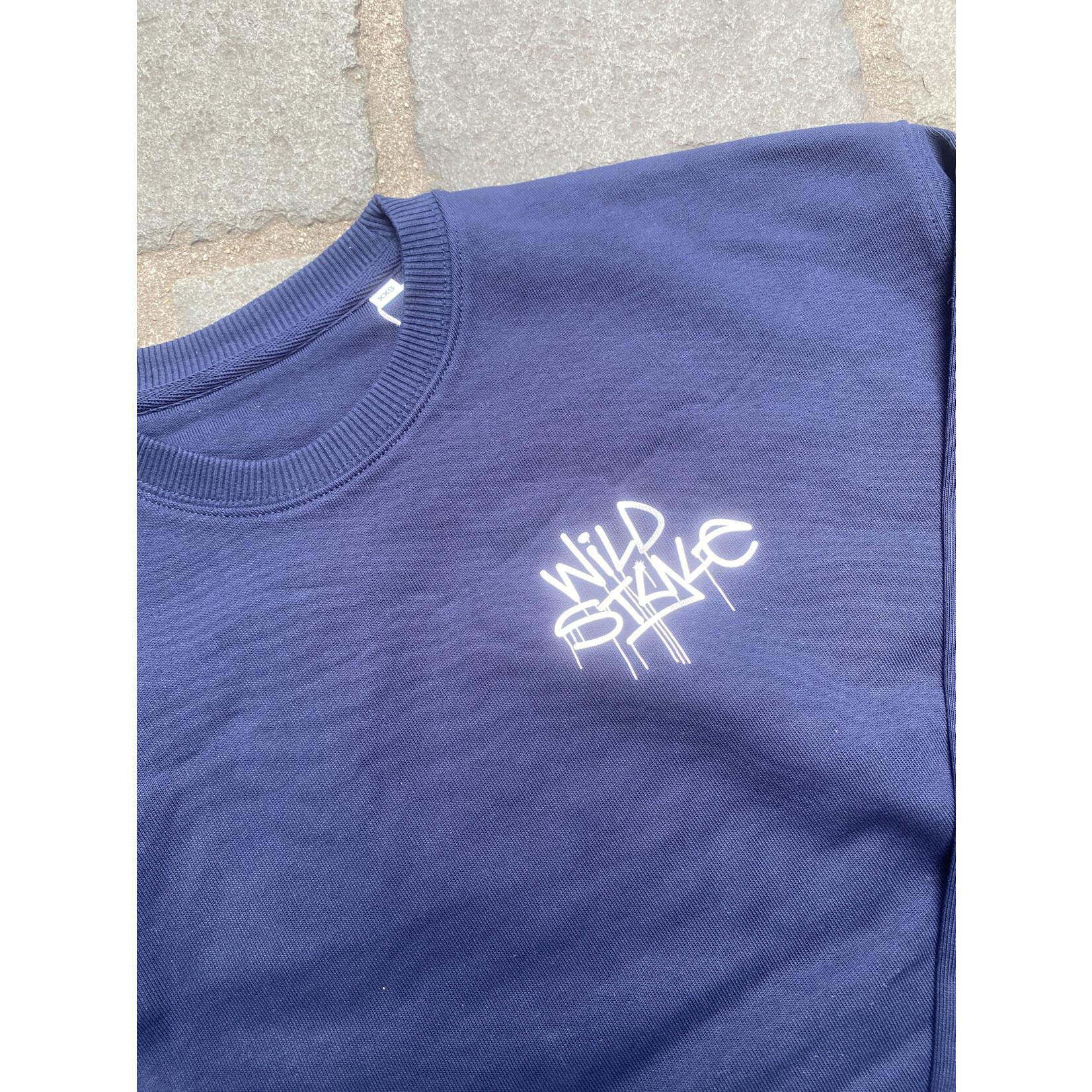 WILD STYLE WILD STYLE CREWNECK SMALL LOGO NAVY