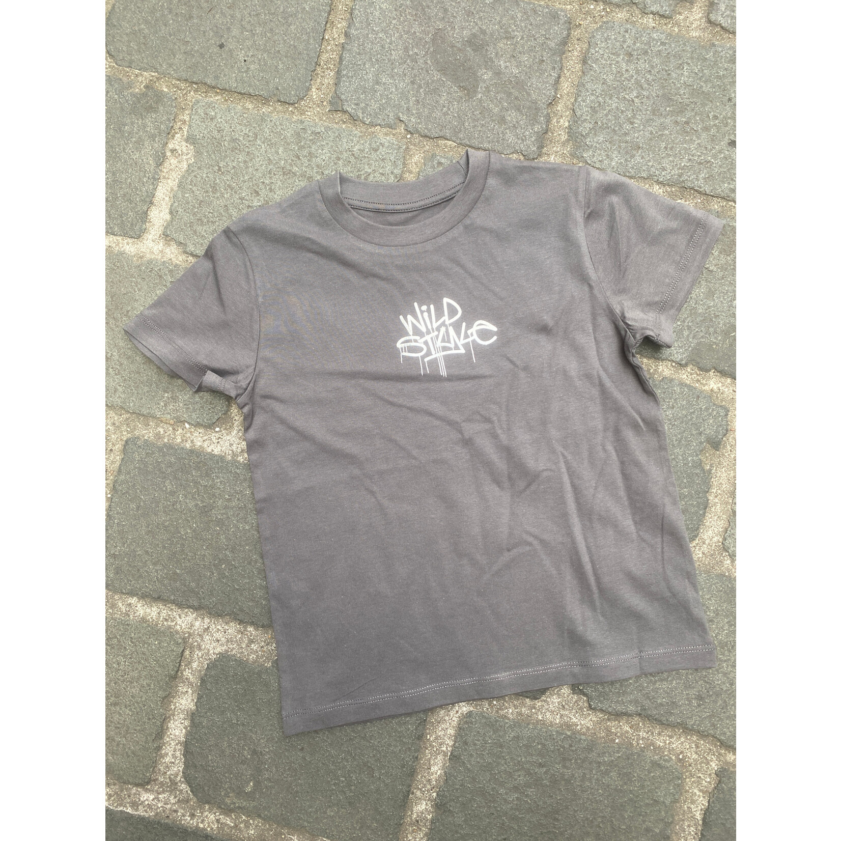 WILD STYLE WILD STYLE KIDS TEE ANTHRACTEE SILVER LOGO