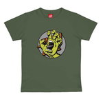 SANTA CRUZ SANTA CRUZ Kids Hand Dot Front Tee Moss