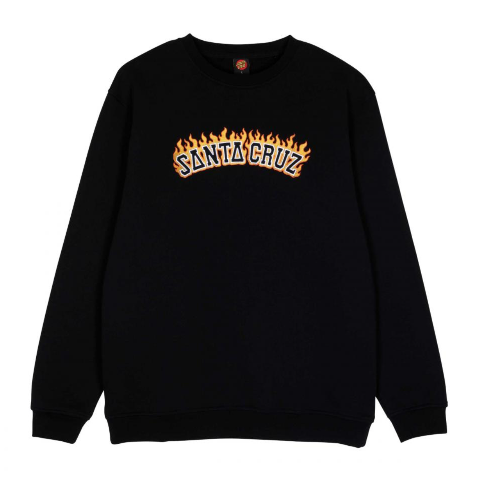 SANTA CRUZ Santa Cruz Burnt Collegiate Crew Black
