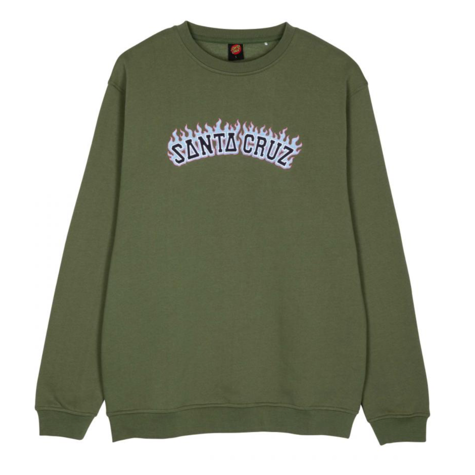 SANTA CRUZ Santa Cruz Burnt Collegiate Crew Moss