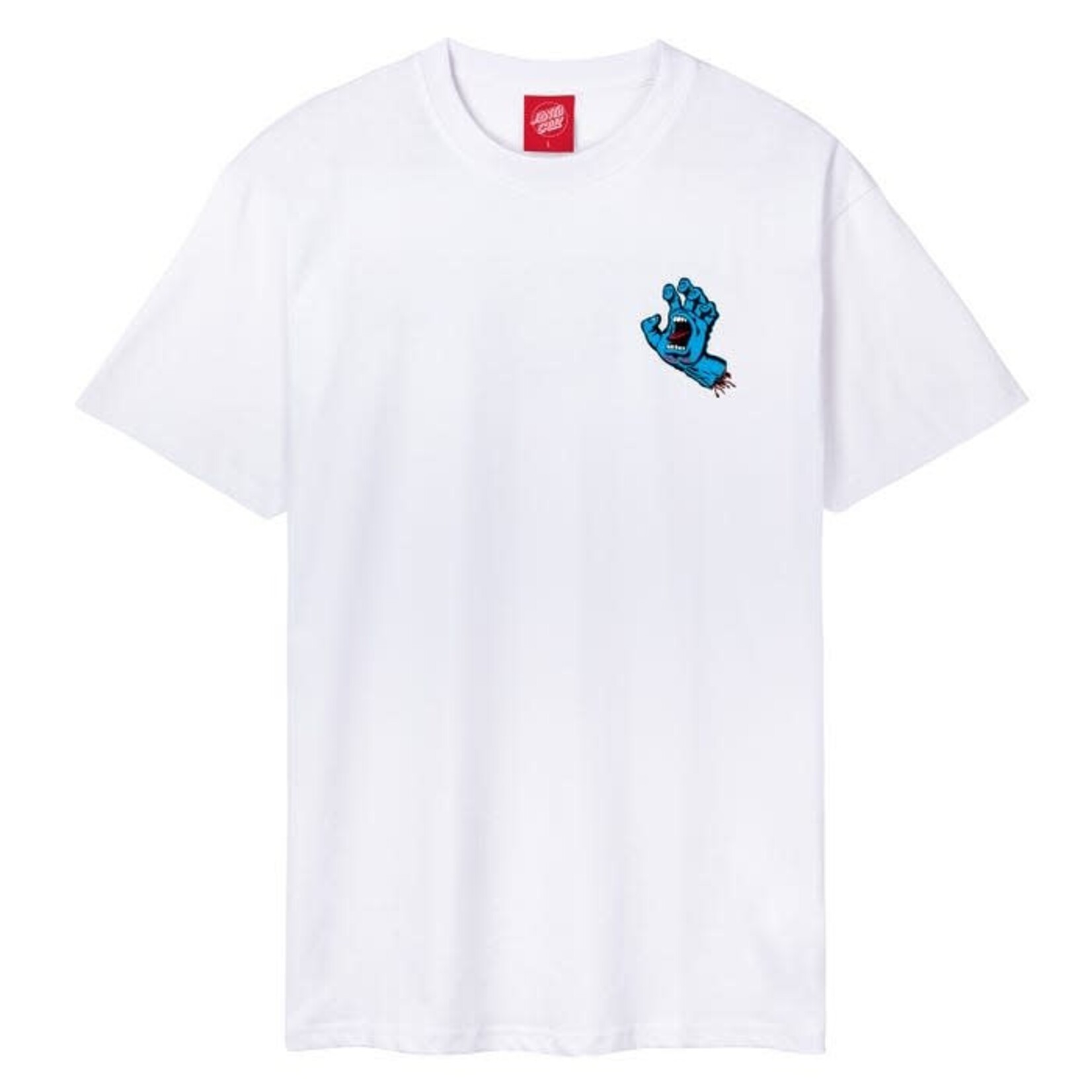 SANTA CRUZ Santa Cruz Screaming Hand chest tee - White