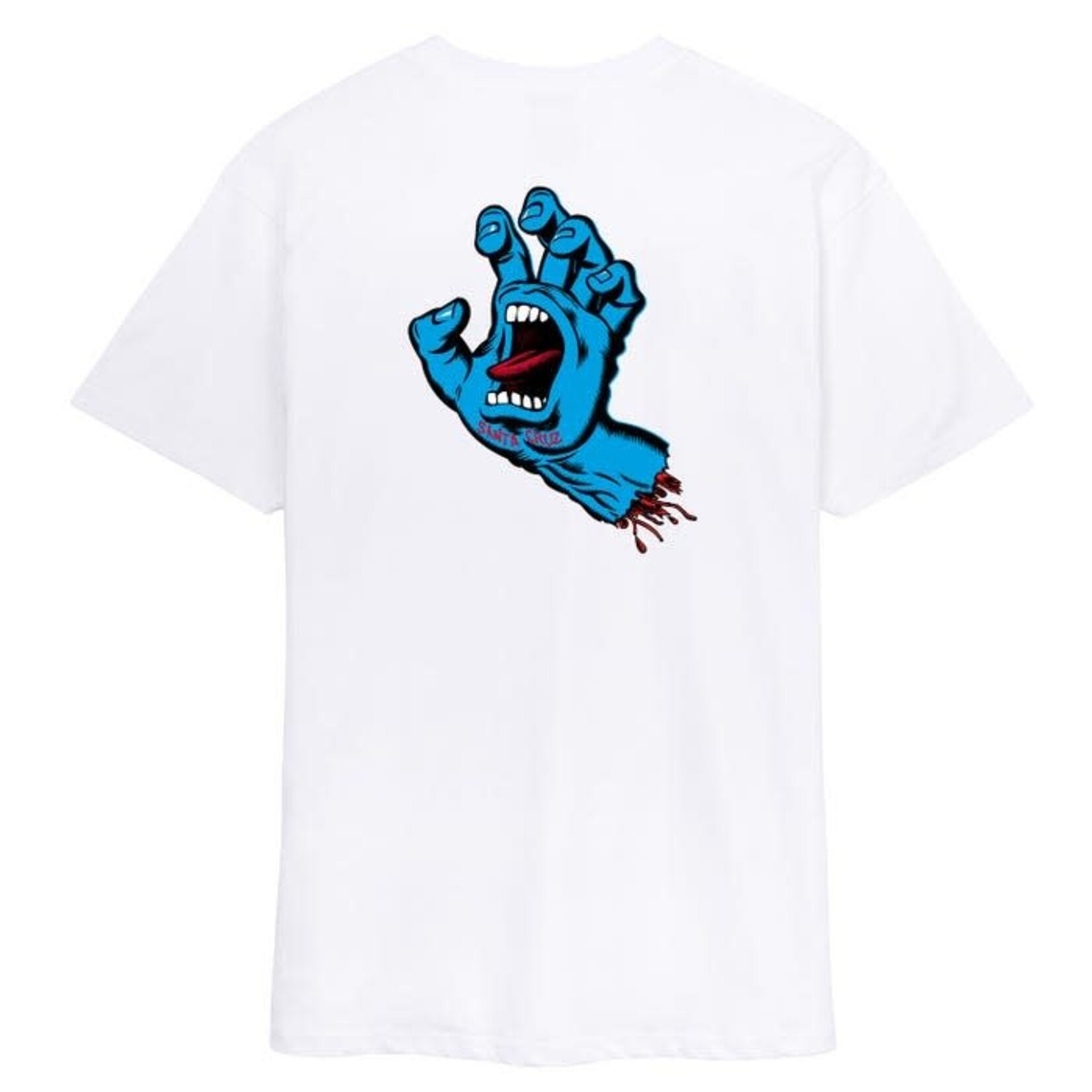 SANTA CRUZ Santa Cruz Screaming Hand chest tee - White