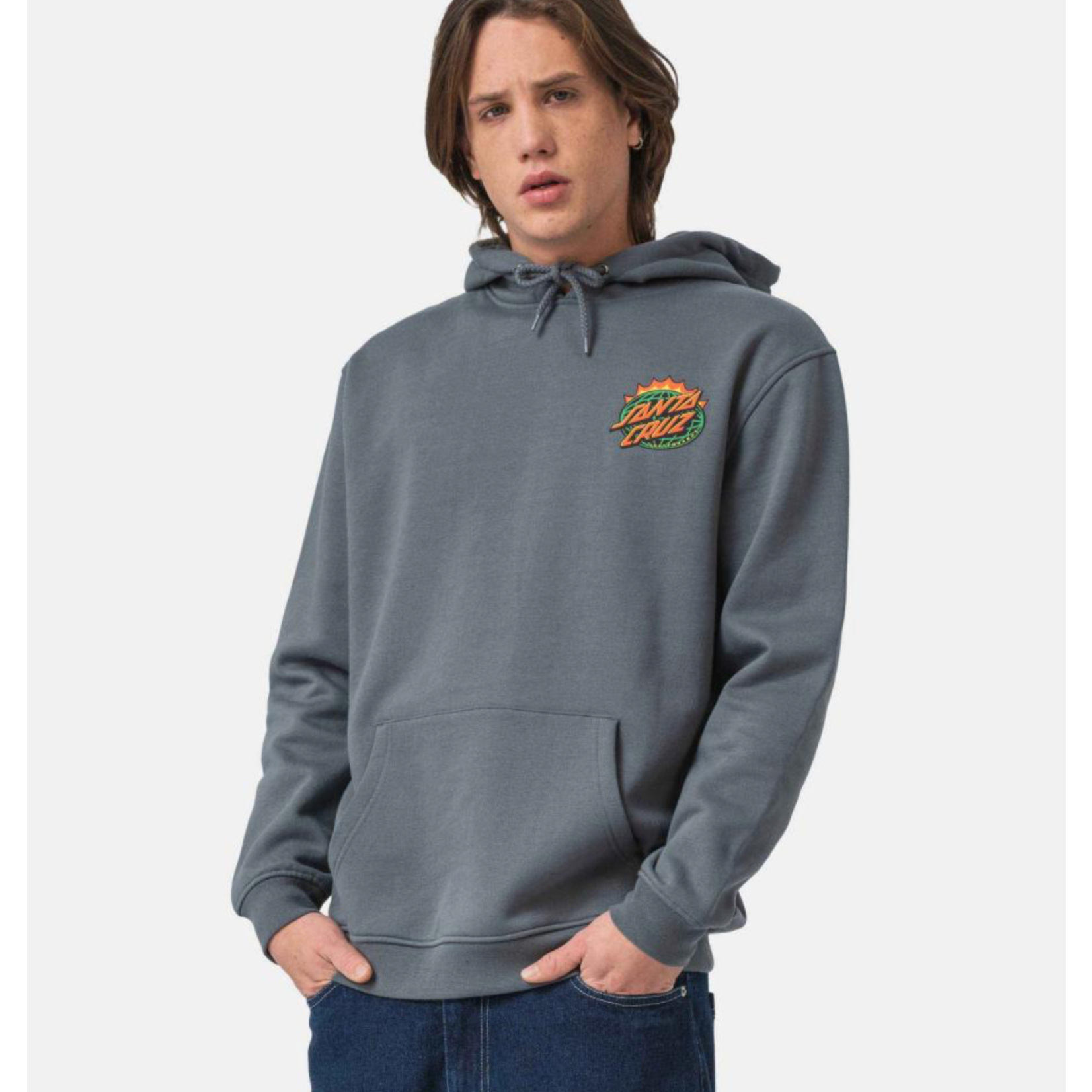 SANTA CRUZ Santa Cruz Kendall Dot Hood Storm Grey