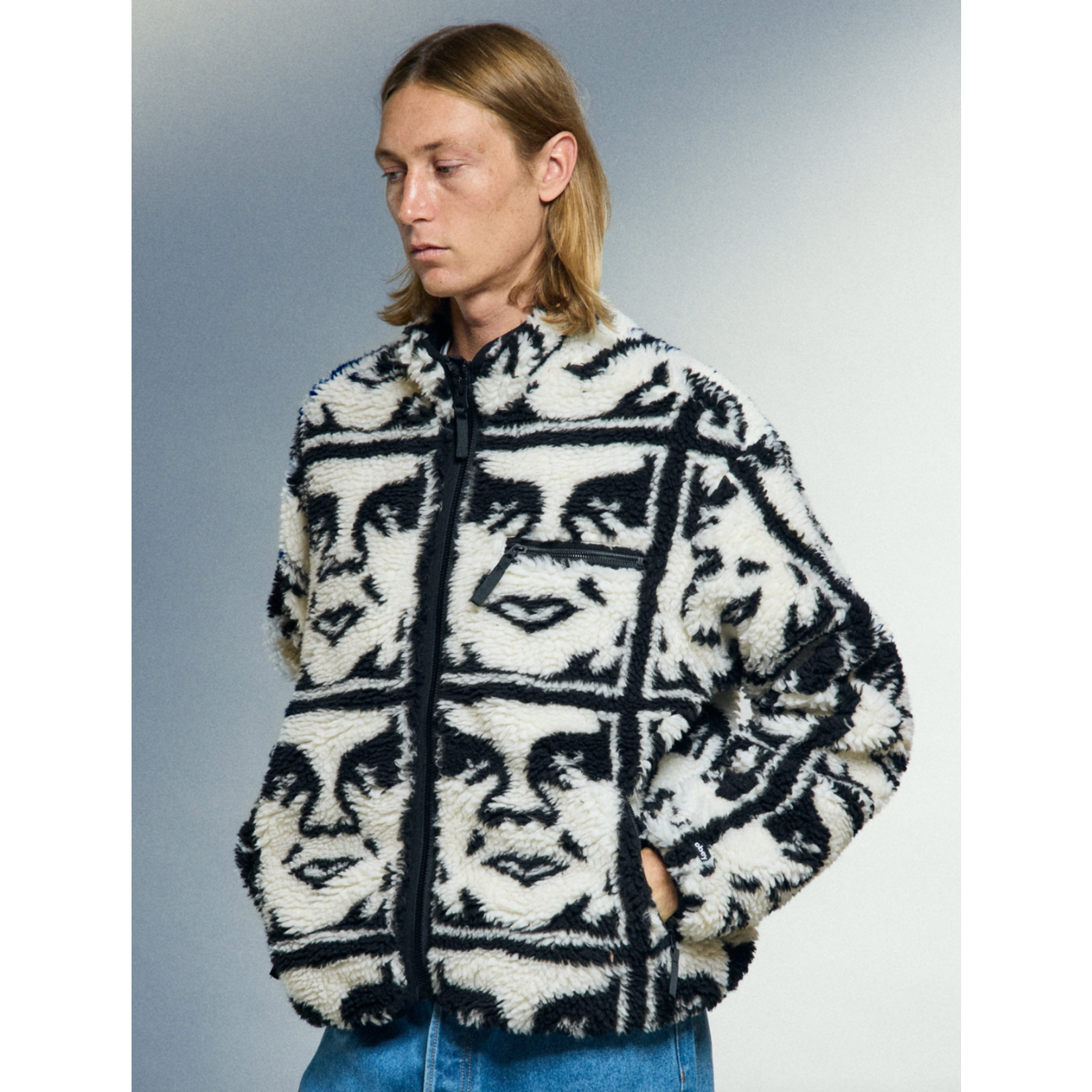 OBEY Obey repeated icon sherpa jkt