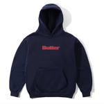 BUTTER GOODS Butter Goods Outline Logo Hooded Sweater Navy