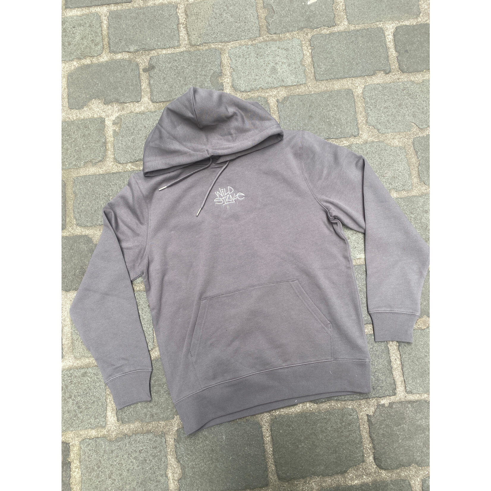 WILD STYLE WILD STYLE HOOD OG LOGO EMBROIDED ANTHRACITE