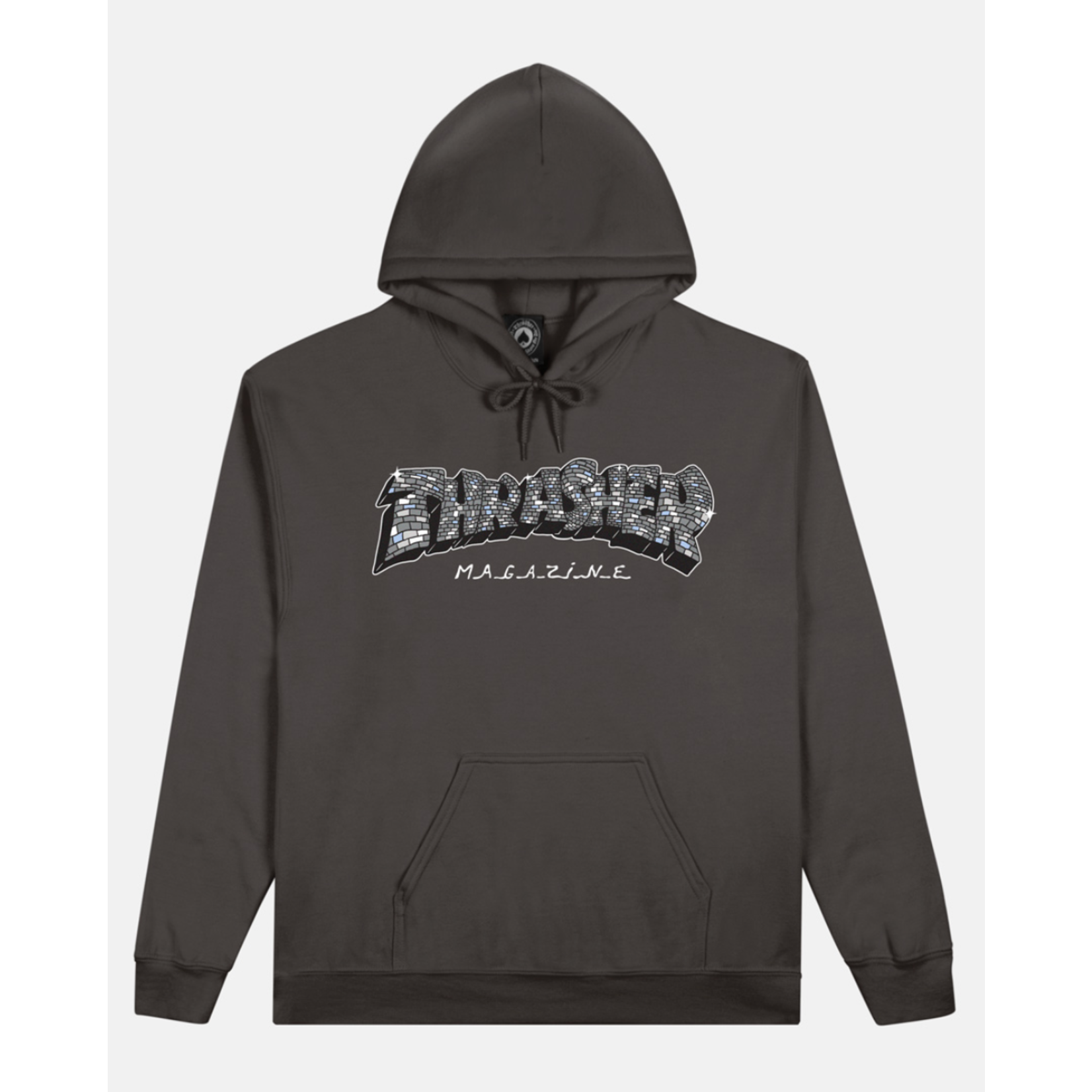 THRASHER THRASHER DISCO BY SPANKY HOODIE CHARCOAL