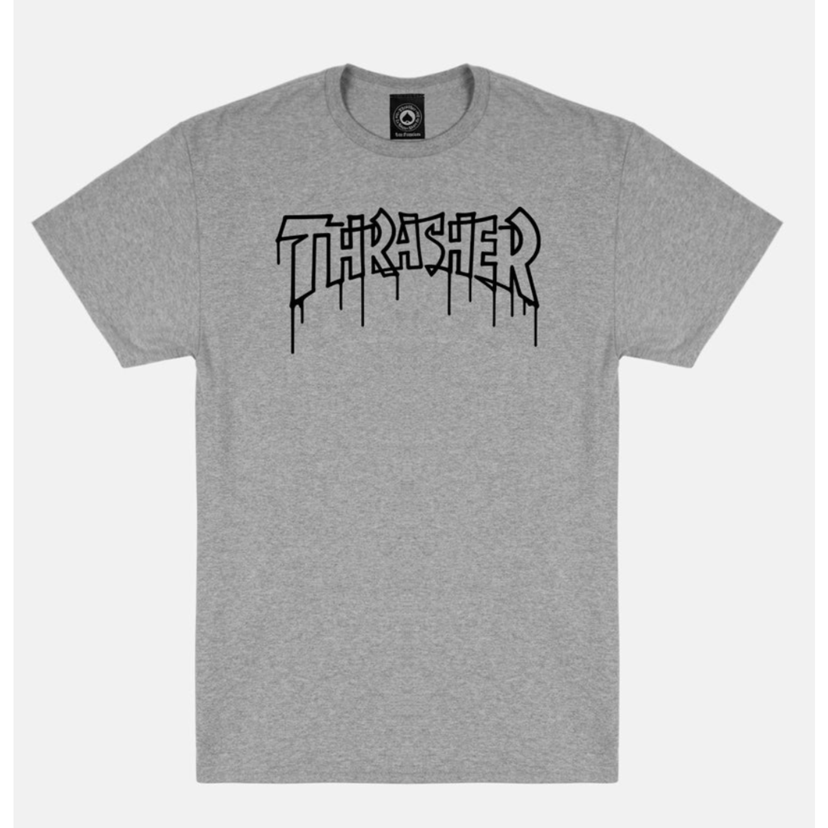 THRASHER THRASHER TEE ONE LINER Grey