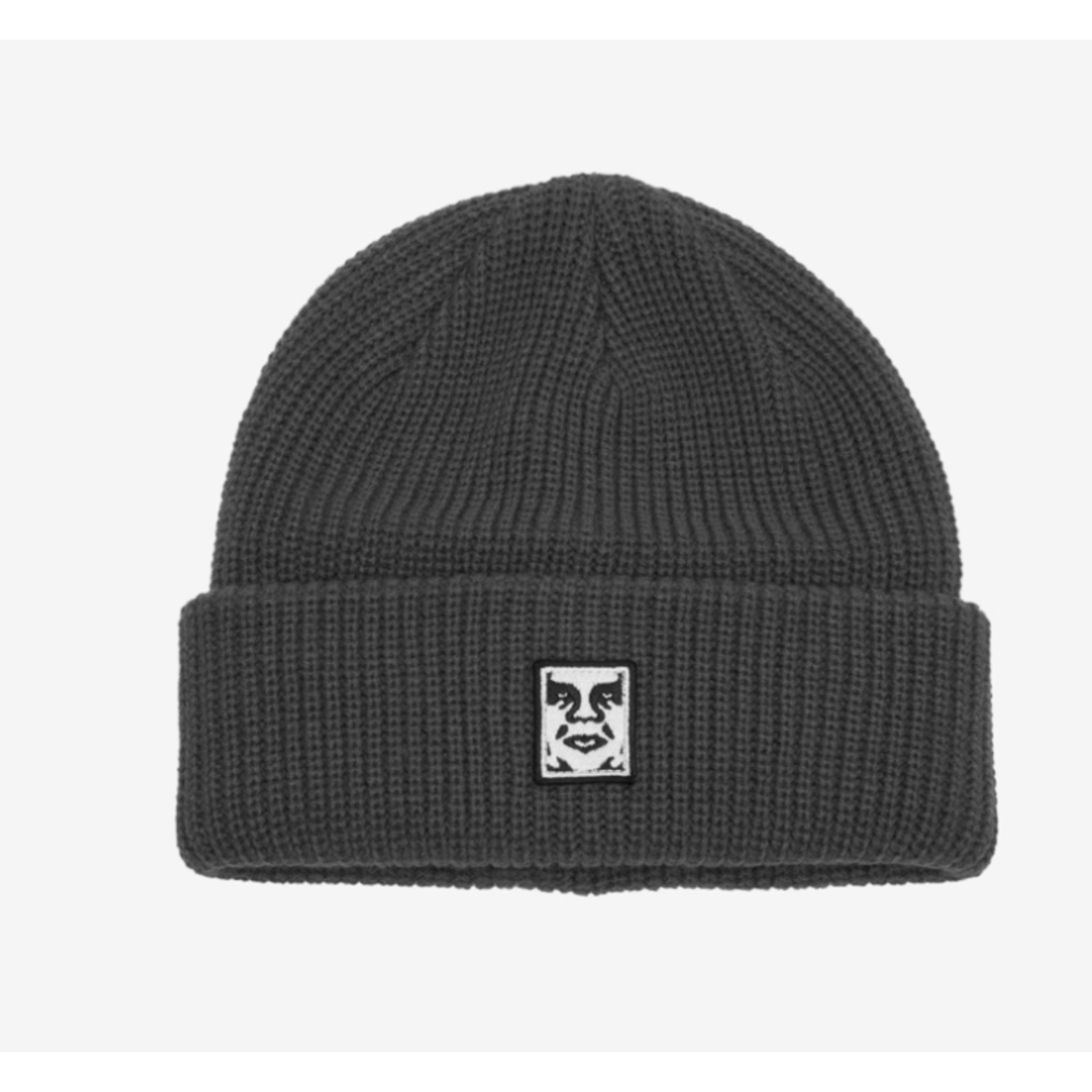 OBEY OBEY ICON PATCH CUFF BEANIE BLACK