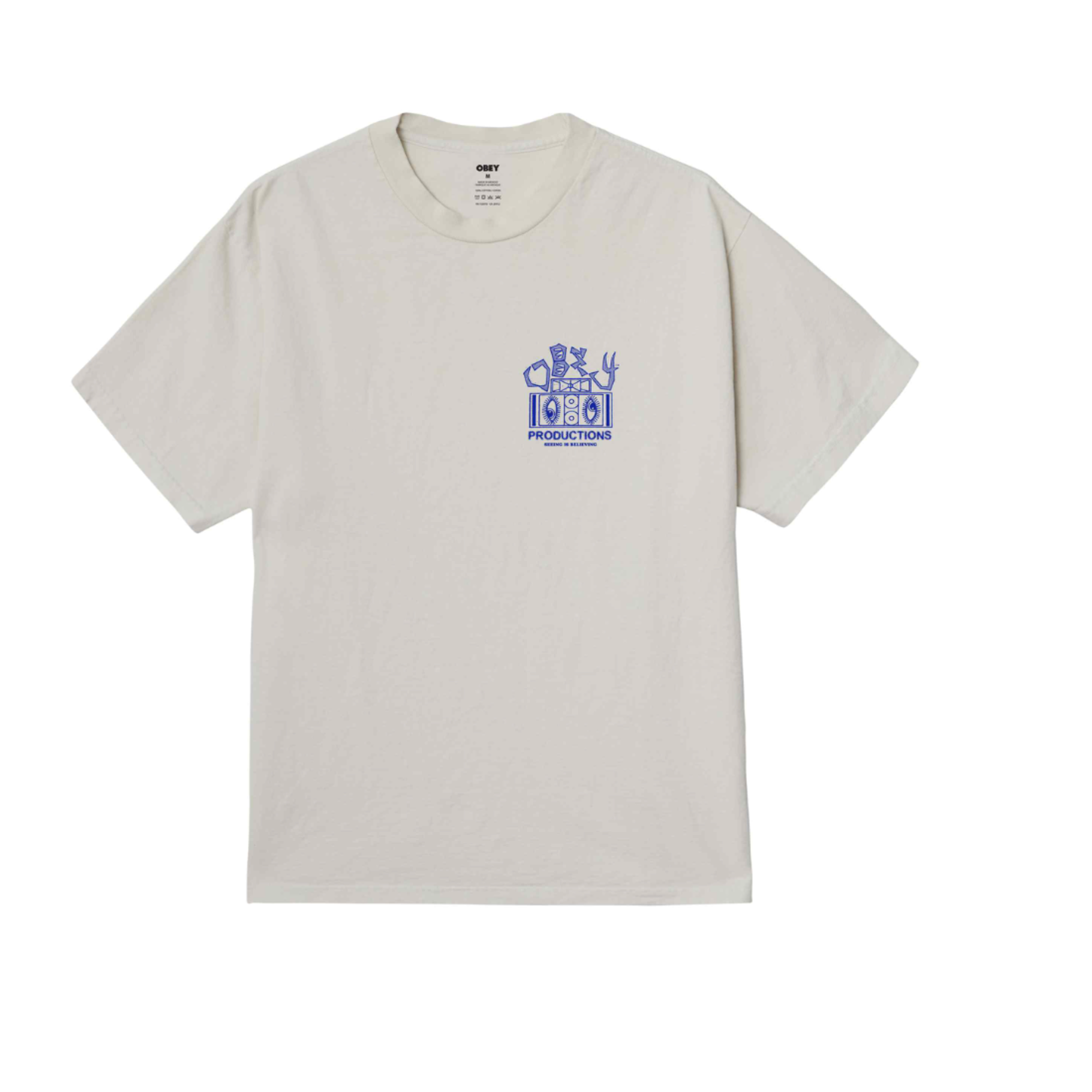 OBEY OBEY SEEING IS BELIEVING TEE CHALK