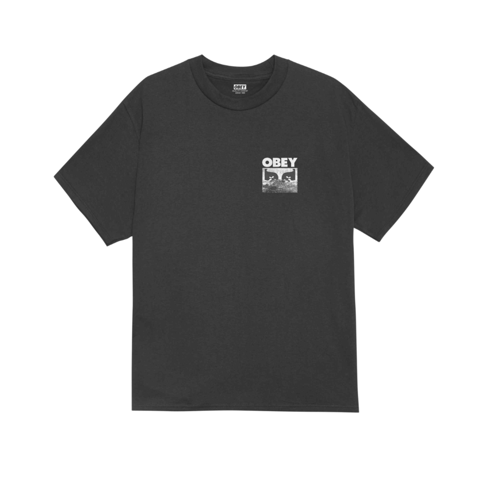 OBEY OBEY DIFFERENT PLACE TEE VINTAGE BLACK
