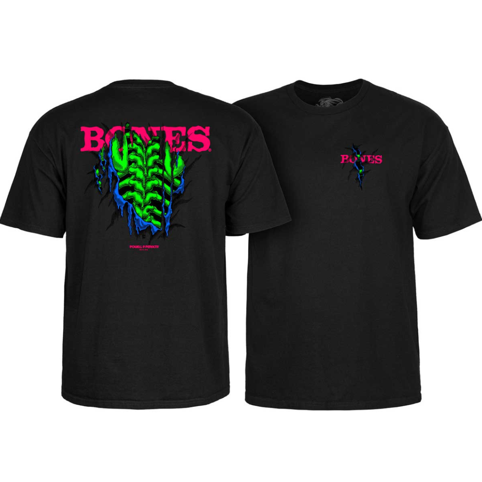 POWELL Powell Shred Backlight Tee Black