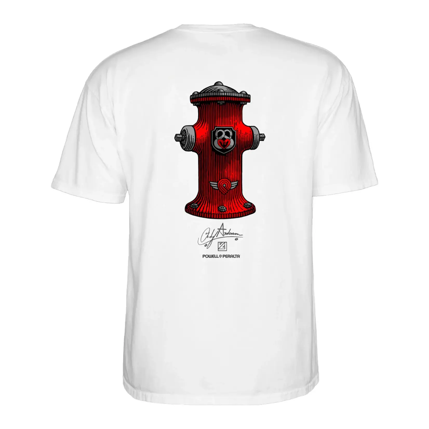 POWELL Powell ANDY ANDERSON HYDRANT II Tee White