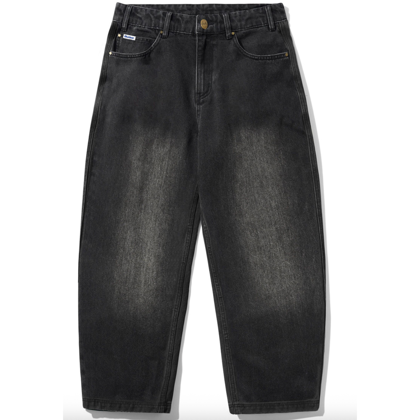 BUTTER GOODS Butter Goods x Peanuts Spike Denim Jeans Faded Black