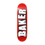 BAKER BAKER  Logo White Skateboard Deck 8.25