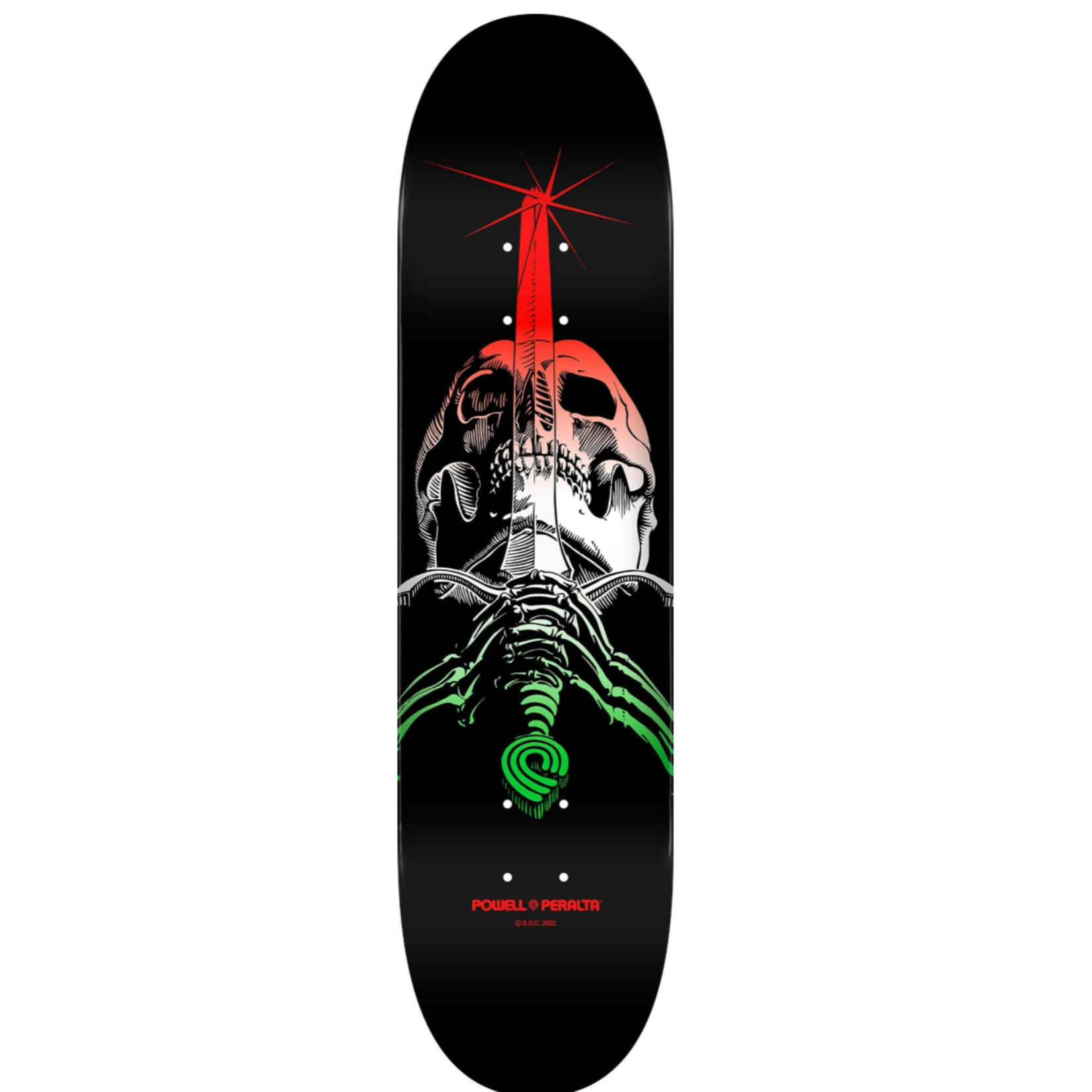 SANTA CRUZ POWELL PERALTA  SKULL AND SWORD 8.25