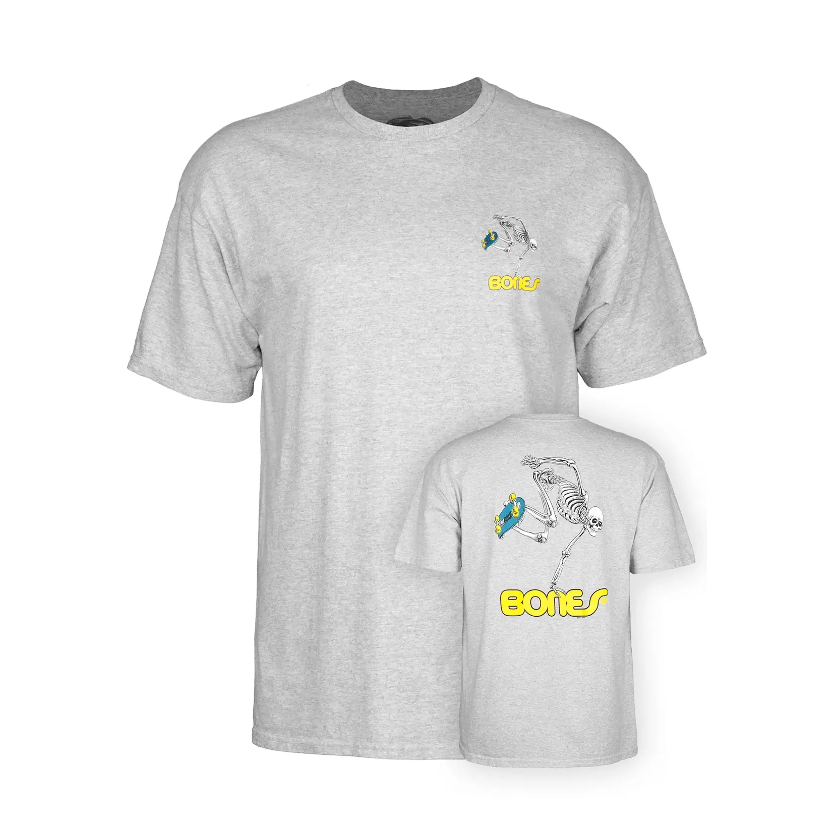 POWELL Powell Peralta Skateboard skeleton kids tee Grey