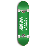 SKATE MENTAL SKATE MENTAL WORLDS GREATEST SKATEBOARDER GREEN 8.0
