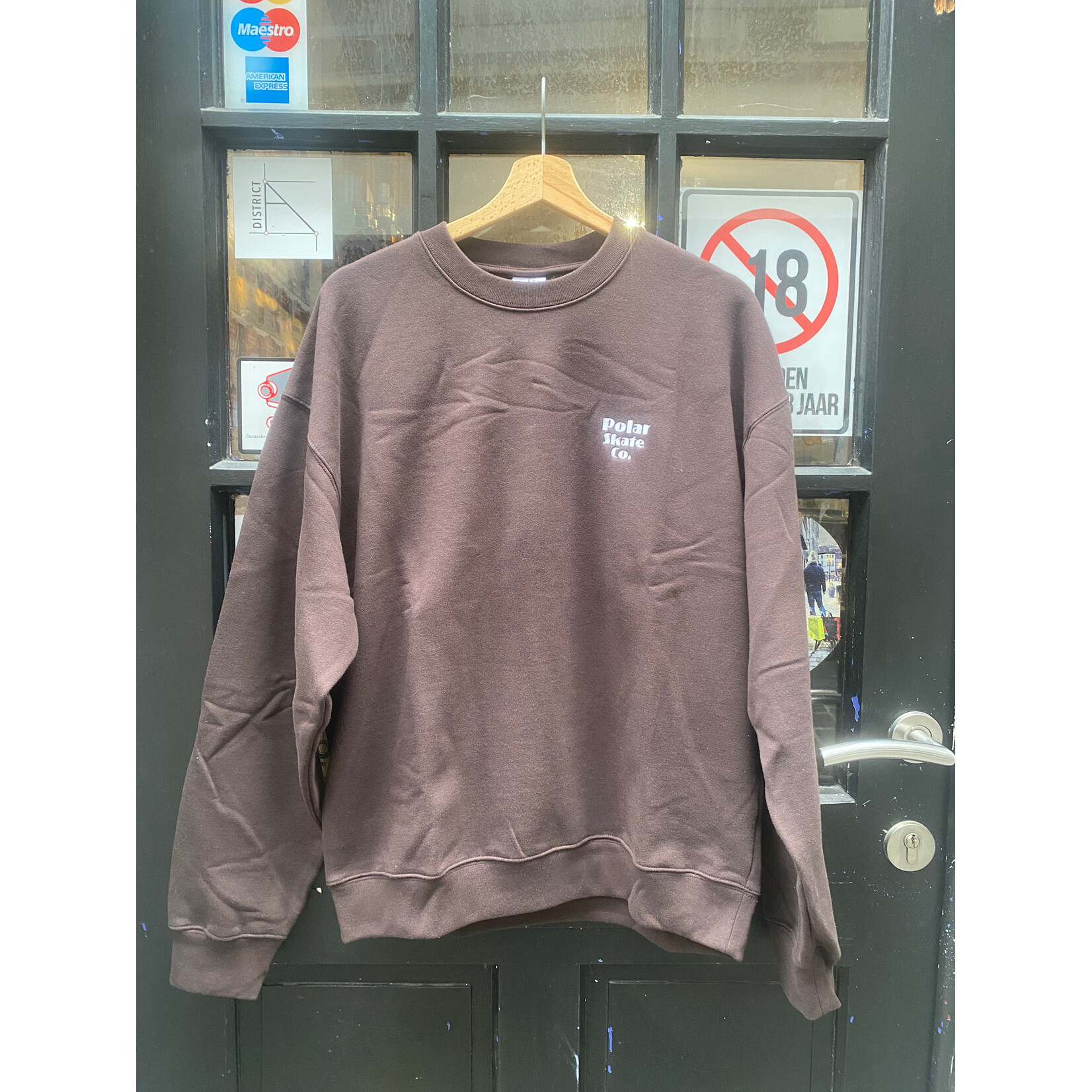 POLAR POLAR DAVE CREWNECK NEW SPORT CHOCOLATE