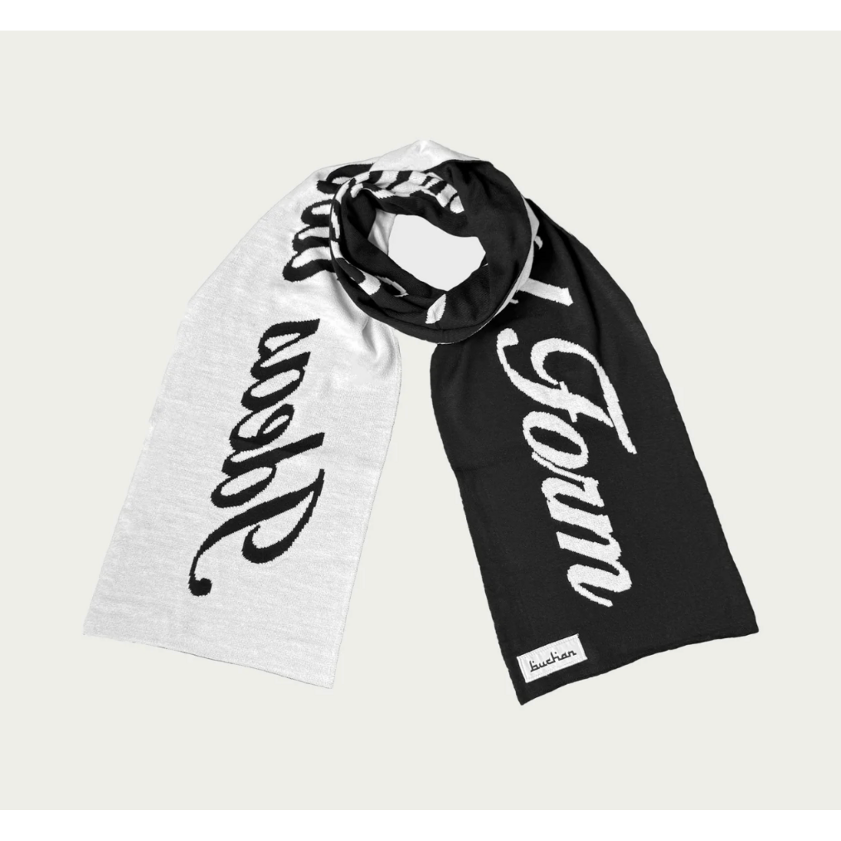 BUCHAN Buchan Quote Scarf - Black