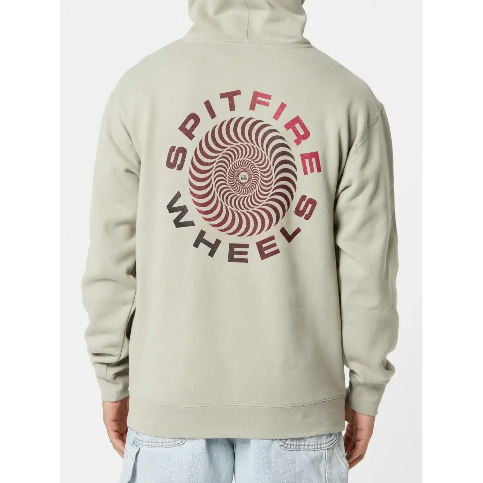 SPITIFIRE Spitfire Hooded Sweater Classic '87 Swirl Fade Fill Cement