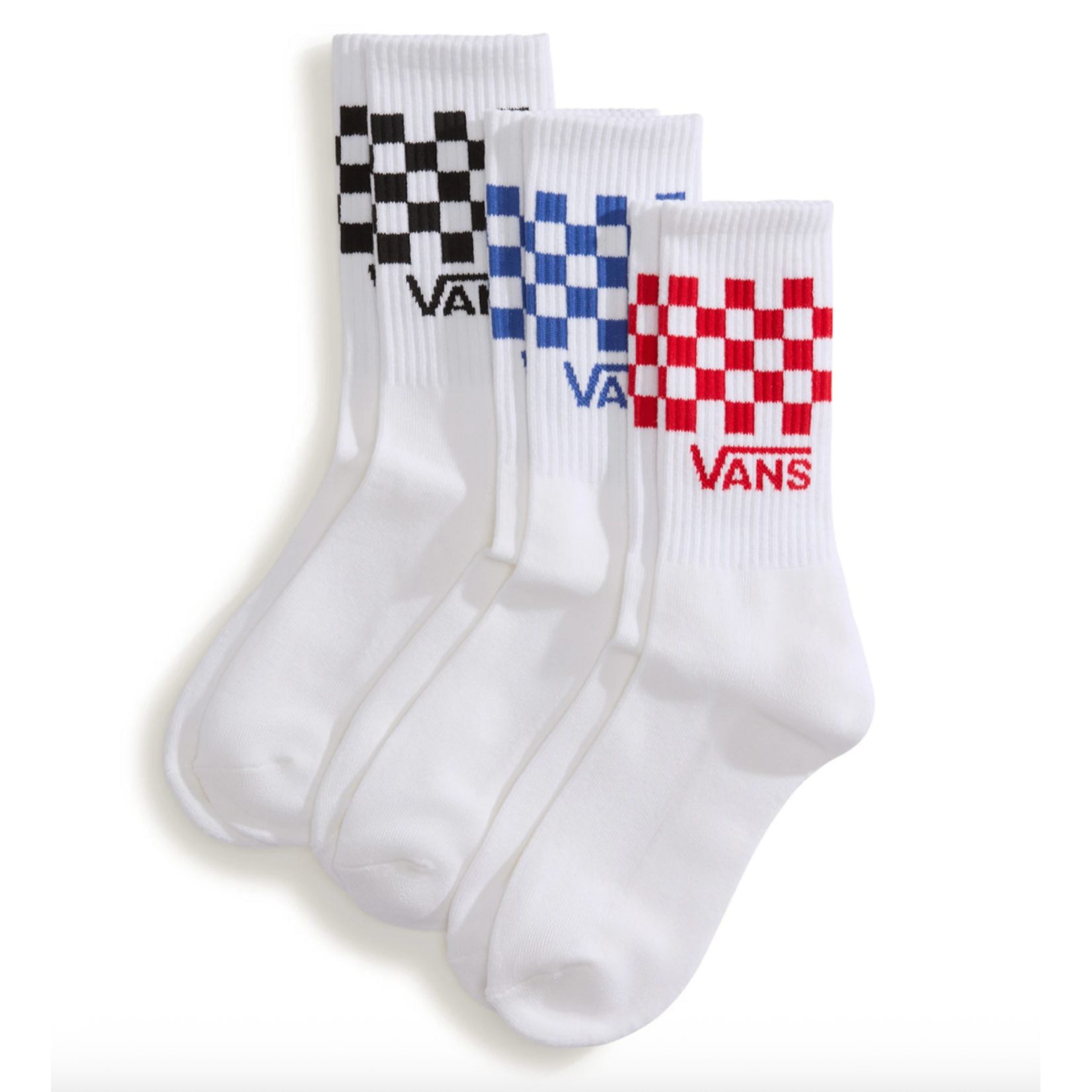 VANS VANS Classic Check Crew CHECKERBOARD White 3 pack