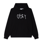OBEY OBEY SCRIBBLE HOOD BLACK