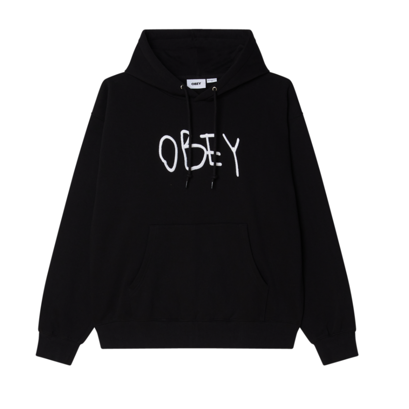 OBEY OBEY SCRIBBLE HOOD BLACK