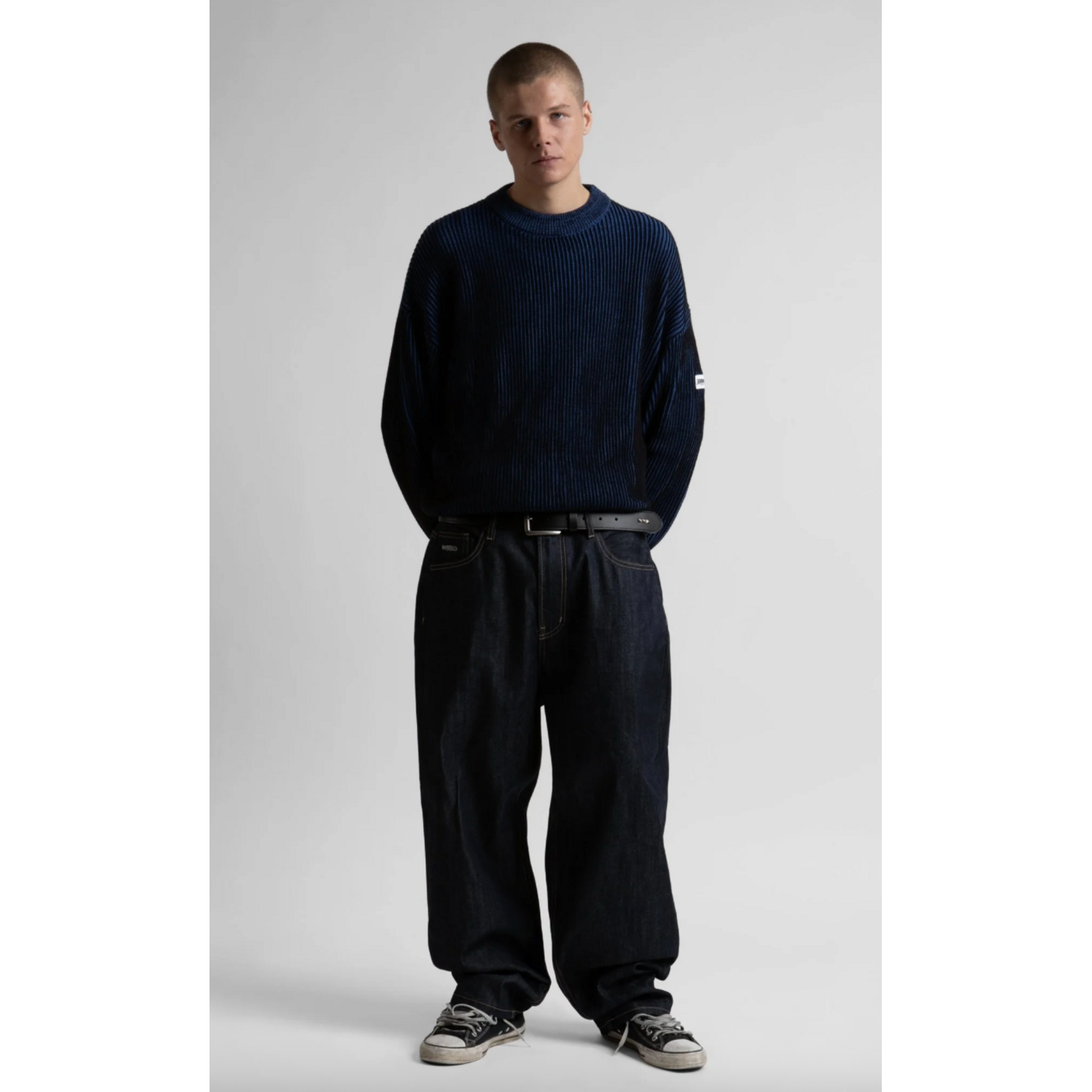 WASTED PARIS WASTED PARIS PUSHER SWEATER KNIT BLEU