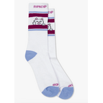 RIPNDIP RIPNDIP - PEEKING NERMAL SOCKS (PLUM / BLUE)