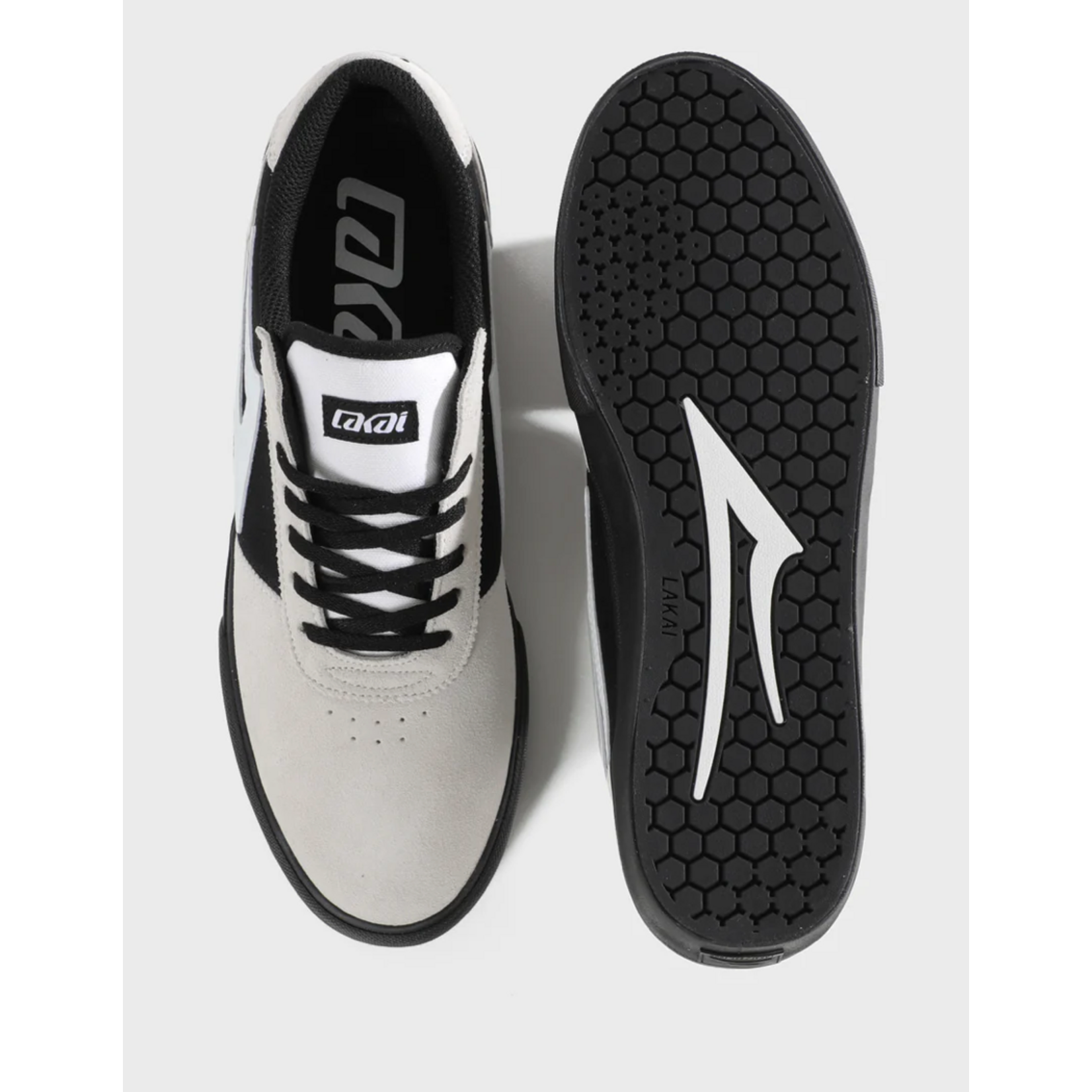 LAKAI LAKAI Manchester White suede Black black