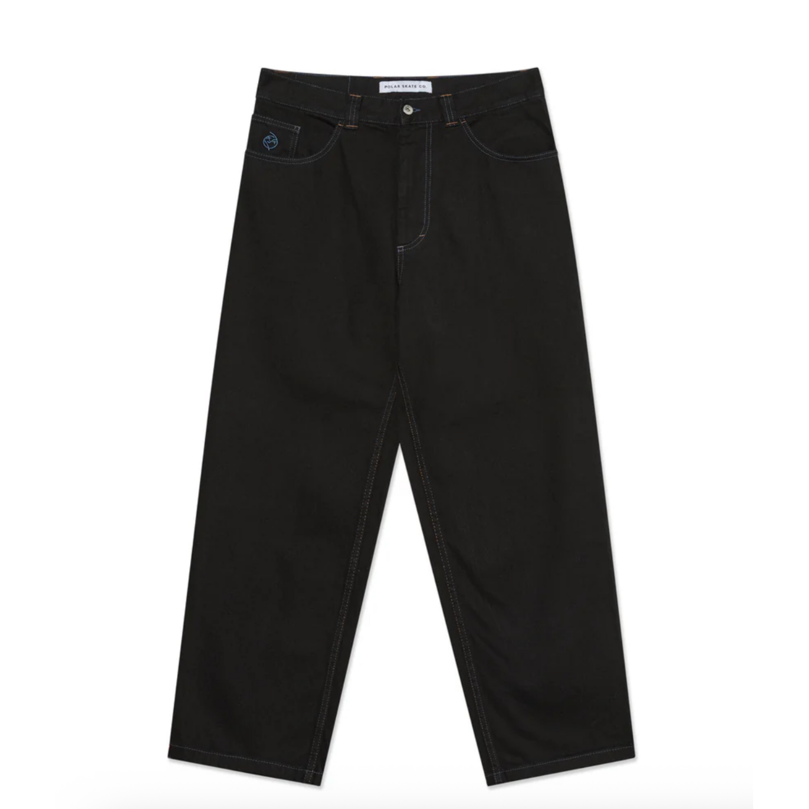 POLAR POLAR BIG BOY DENIM - Black Blue Stitch
