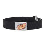 SANTA CRUZ Santa Cruz Oval Flame Belt Checkered Black